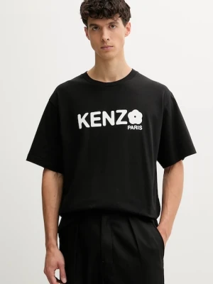 Kenzo t-shirt bawełniany Boke Flower 2.0 męski kolor czarny z nadrukiem FF55TS4914SG.99J
