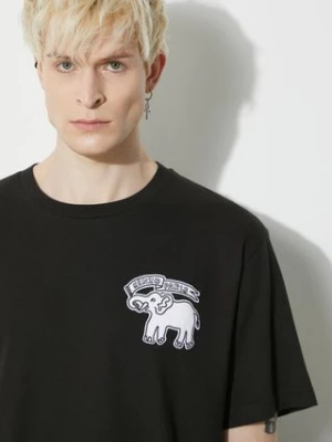 Kenzo t-shirt bawełniany Elephant Flag Classic T-Shirt męski kolor czarny z aplikacją FE55TS2724SG.99J