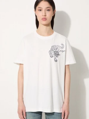Kenzo t-shirt bawełniany Gots Star Tiger Emb Loose