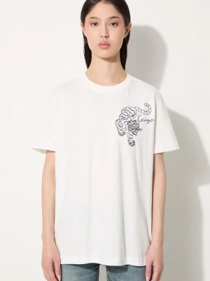 Kenzo t-shirt bawełniany Gots Star Tiger Emb Loose