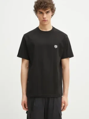 Kenzo t-shirt bawełniany Happy Tiger męski kolor czarny gładki FF55TS5274SG.99J