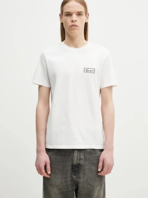 Kenzo t-shirt bawełniany męski kolor biały z aplikacją FF55TS5254SO.02