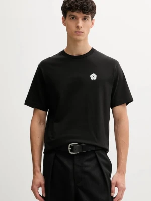 Kenzo t-shirt bawełniany męski kolor czarny gładki FF55TS2004SG