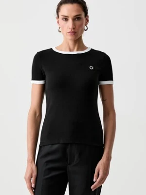 Kenzo T-shirt bawełniany z elastanem damski