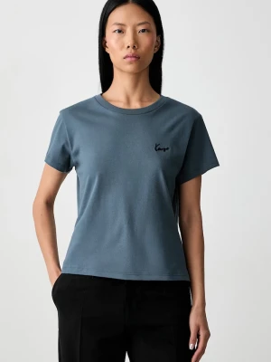 Kenzo T-shirt damski bawełniany turkusowy