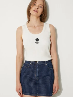 Kenzo top Boke 2.0 Rib Tank Top damski kolor beżowy FE62PU4733LG.01