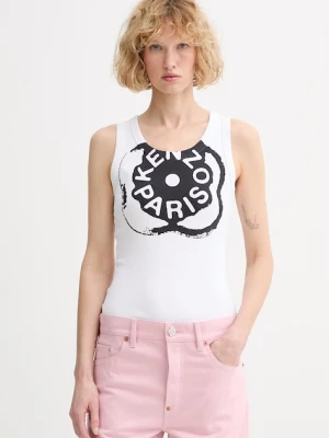 Kenzo top damski z bawełny biały