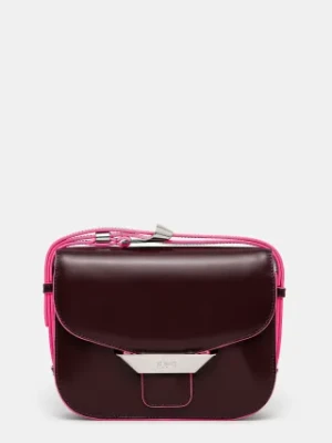 Kenzo torebka skórzana kolor bordowy FF52SA318L3B.24