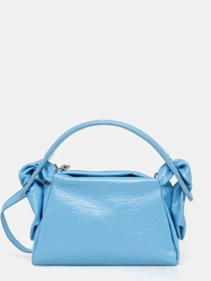 Kenzo torebka skórzana kolor niebieski FF62SA808L02