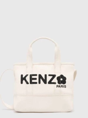 Kenzo torebka Utility Small Tote Bag kolor beżowy FE68SA910F36.03