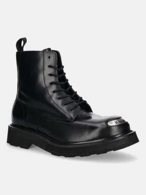 Kenzo trapery skórzane Smile Lace Up Boots męskie kolor czarny FF65BT111L52.99