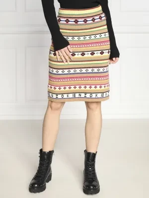 Kenzo Wełniana spódnica