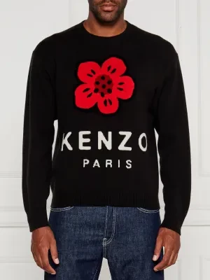 Kenzo Wełniany sweter BOKE FLOWER | Relaxed fit