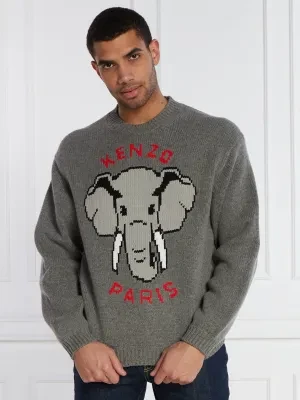 Kenzo Wełniany sweter | Comfort fit