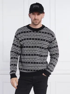 Kenzo Wełniany sweter JACQUARD REGULAR JUMPER | Regular Fit