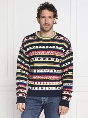 Kenzo Wełniany sweter | Regular Fit