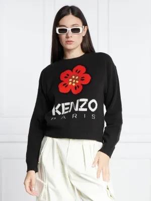Kenzo Wełniany sweter | Relaxed fit