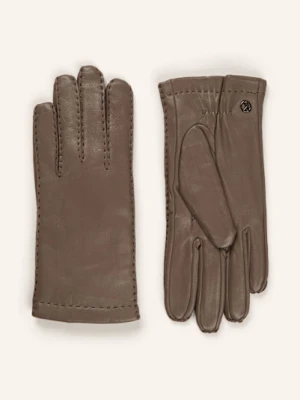 Kessler Skórzane Rękawiczki Millie Umożliwiające Obsługę Ekranów Dotykowych beige