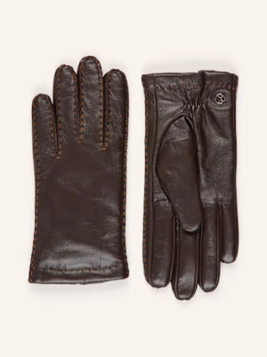 Kessler Skórzane Rękawiczki Millie Umożliwiające Obsługę Ekranów Dotykowych braun