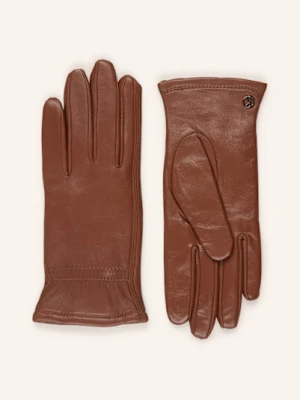 Kessler Skórzane Rękawiczki Sadie Umożliwiające Obsługę Ekranów Dotykowych braun