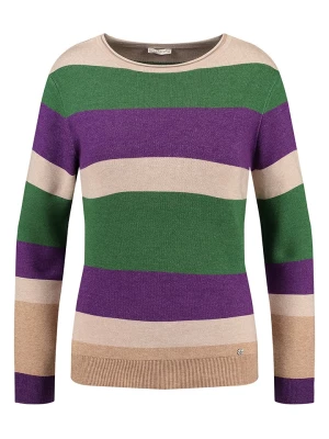 KEY LARGO Sweter "Clear" w kolorze beżowo-fioletowo-zielonym rozmiar: S
