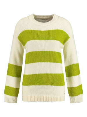 KEY LARGO Sweter "Holly" w kolorze kremowo-limonkowym rozmiar: XL