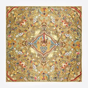 Chusta tropikalne ptaki khaki BIMBA Y LOLA