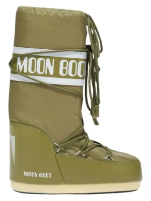 Khaki Buty na sznurówki Moon Boot