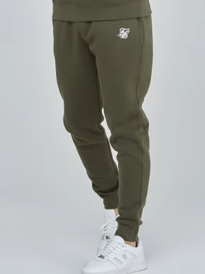 Khaki jogger męski Essential z mankietami SikSilk