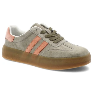 Khaki Sneakersy Filippo Sportowe Obuwie Damskie
