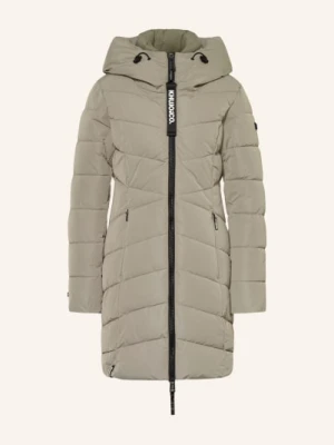 Khujo Płaszcz Pikowany Dier Z Odpinanym Kołnierzem gruen