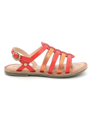Kickers Skórzane sandały "Dixon" w kolorze pomarańczowym rozmiar: 29