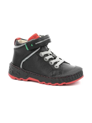 Kickers Skórzane sneakersy "Kick Teen" w kolorze czarnym rozmiar: 35