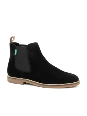Kickers Skórzane sztyblety "Tyga" w kolorze czarnym rozmiar: 37