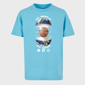 Kids Ballin World Tee balticblue, marki Mister Tee - KidsApparel, w kolorze Niebieski, rozmiar 146/152