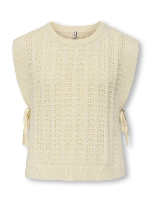 KIDS ONLY Bezrękawnik "Katia" w kolorze beżowym rozmiar: 122/128