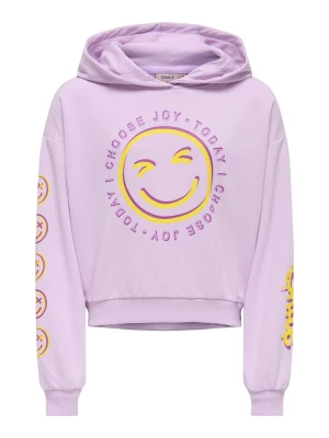 KIDS ONLY Bluza "Smile" w kolorze fioletowym rozmiar: 122 / 128