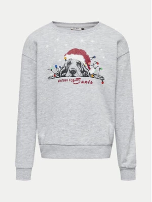 Kids ONLY Bluza Yda Xmas 15280285 Szary Regular Fit