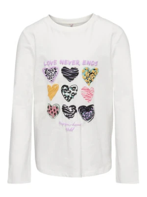Kids ONLY Bluzka Hollie 15275495 Biały Regular Fit