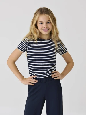 KIDS ONLY Koszulka dzianinowa w kolorze biało-czarnym rozmiar: 134/140