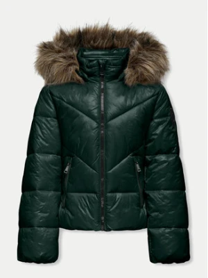 Kids ONLY Kurtka zimowa 15324041 Zielony Regular Fit