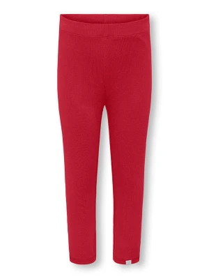KIDS ONLY Legginsy "Trinny" w kolorze czerwonym rozmiar: 92
