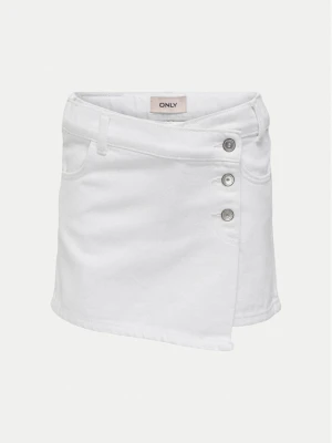 Kids ONLY Spódnica jeansowa Jenny 15295800 Biały Regular Fit