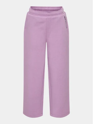 Kids ONLY Spodnie dresowe Ginny 15313528 Fioletowy Wide Leg