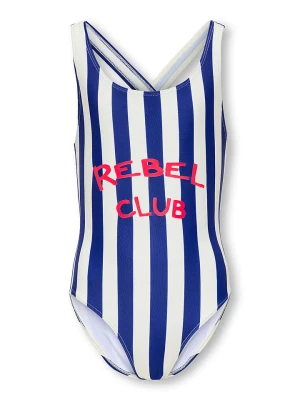 KIDS ONLY Strój kąpielowy "Holiday" w kolorze granatowym rozmiar: 122/128