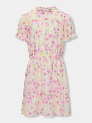 Kids ONLY Sukienka letnia Amanda 15322508 Biały Regular Fit