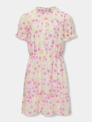 Kids ONLY Sukienka letnia Amanda 15322508 Biały Regular Fit