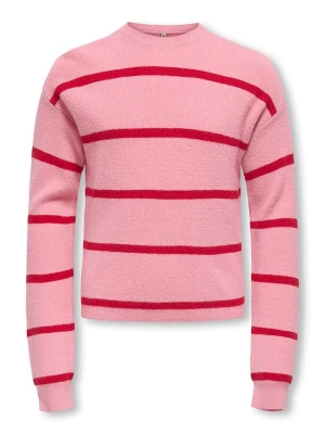 KIDS ONLY Sweter "Franca" w kolorze jasnoróżowo-czerwonym rozmiar: 122/128
