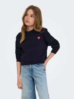 KIDS ONLY Sweter "Gibi" w kolorze granatowym rozmiar: 134 / 140