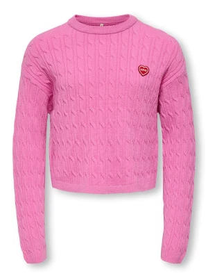 KIDS ONLY Sweter "Gibi" w kolorze różowym rozmiar: 158 / 164